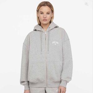 Anine Bing Sport Grey Zane Hoodie Small